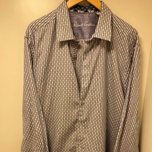 Robert Graham. Blue Dress Shirt.